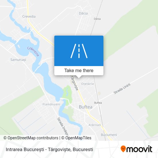 Intrarea București - Târgoviște map