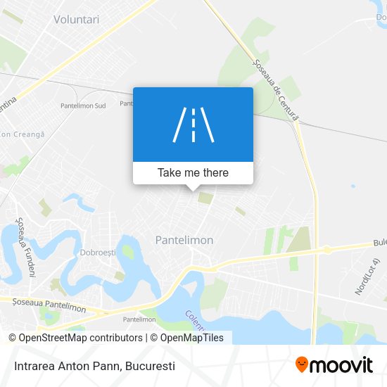 Intrarea Anton Pann map