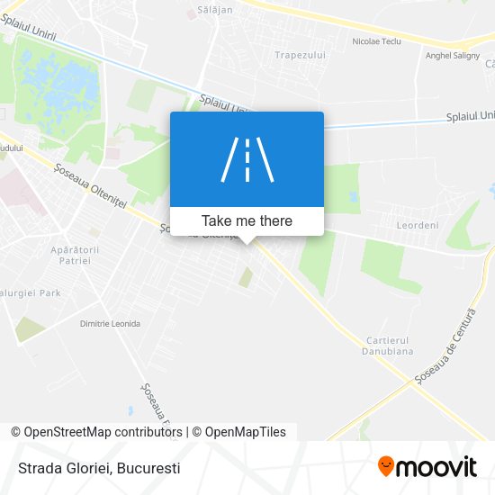 Strada Gloriei map
