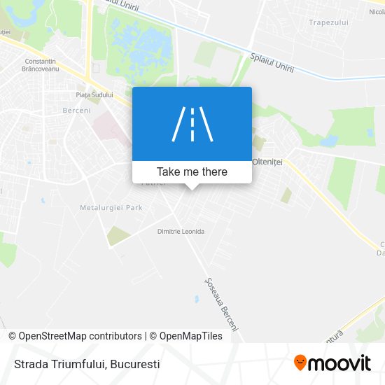 Strada Triumfului map