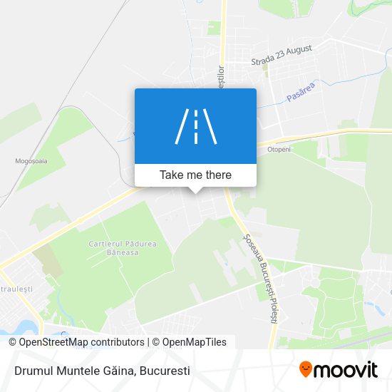 Drumul Muntele Găina map
