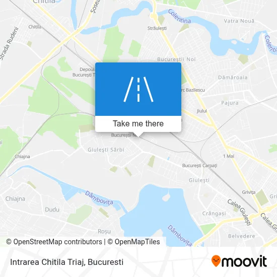 Intrarea Chitila Triaj map