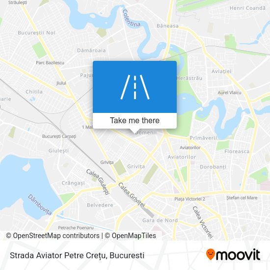 Strada Aviator Petre Crețu map