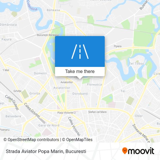 Strada Aviator Popa Marin map