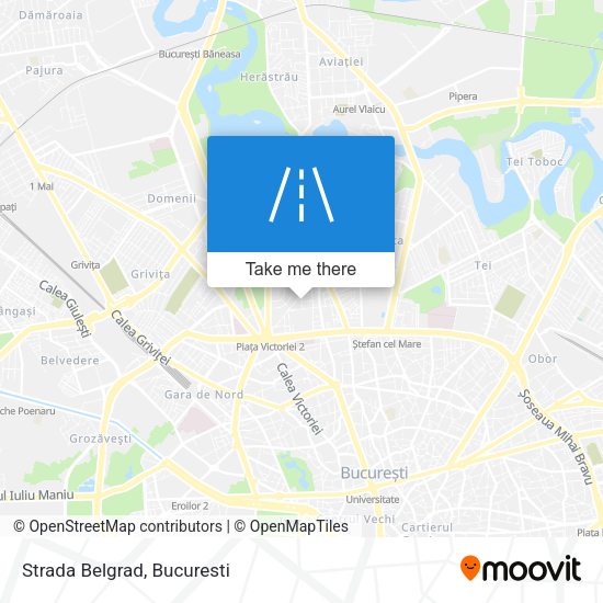 Strada Belgrad map