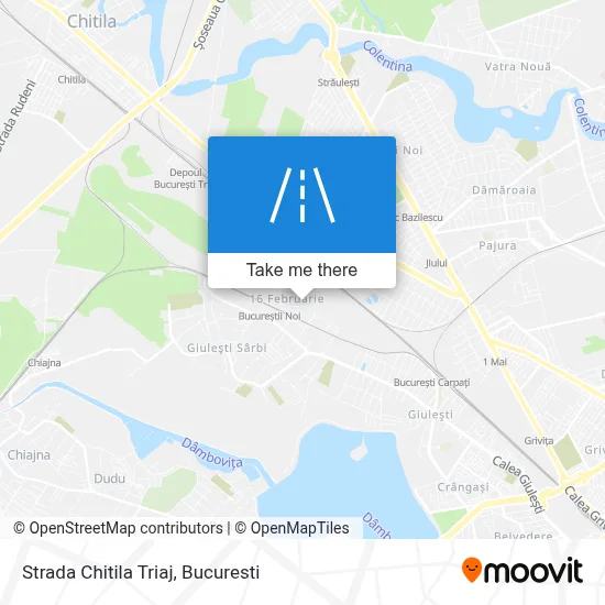 Strada Chitila Triaj map