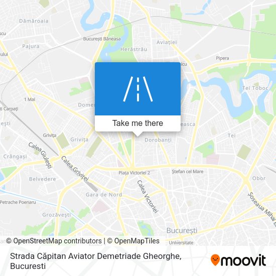 Strada Căpitan Aviator Demetriade Gheorghe map