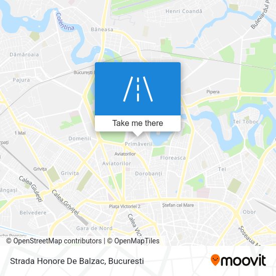 Strada Honore De Balzac map