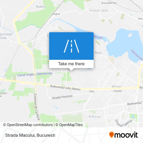 Strada Macului map
