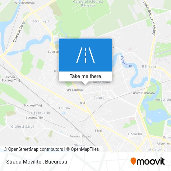 Strada Moviliței map