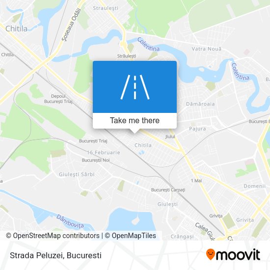 Strada Peluzei map