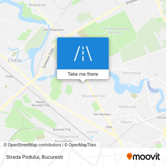 Strada Podului map