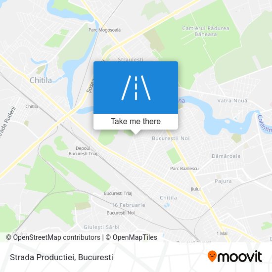 Strada Productiei map