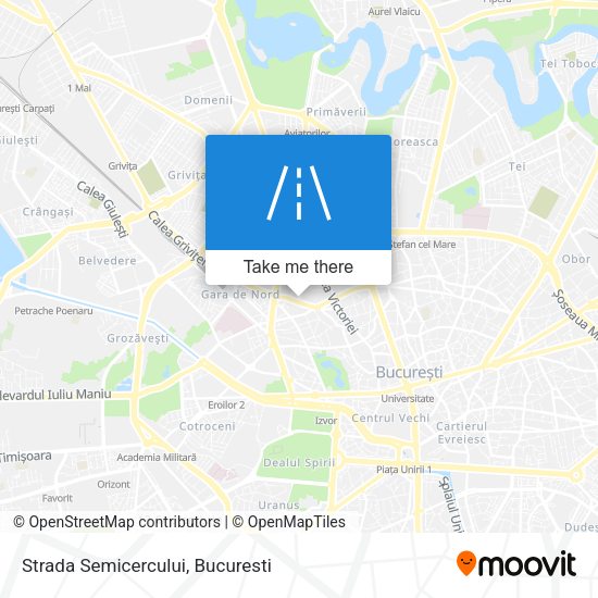 Strada Semicercului map