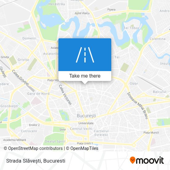 Strada Slăvești map