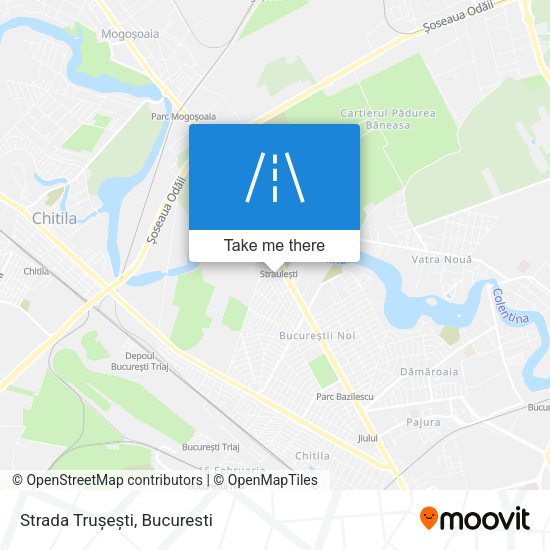 Strada Trușești map
