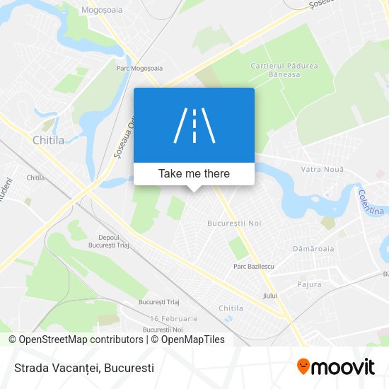Strada Vacanței map