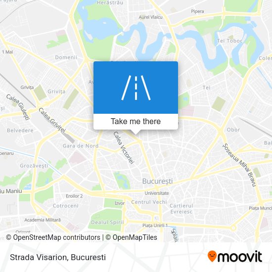 Strada Visarion map