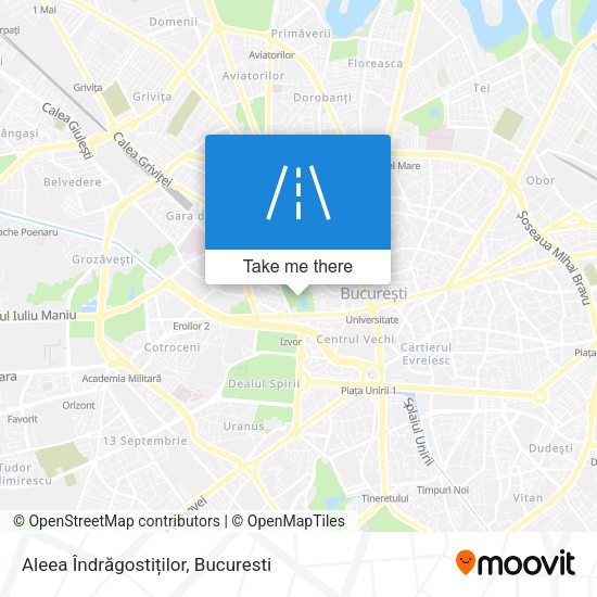 Aleea Îndrăgostiților map