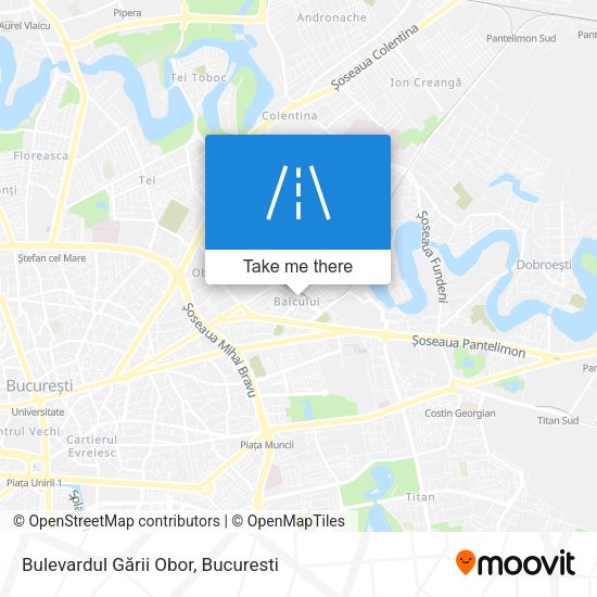 Bulevardul Gării Obor map