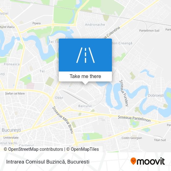 Intrarea Comisul Buzincă map