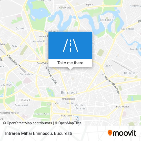 Intrarea Mihai Eminescu map