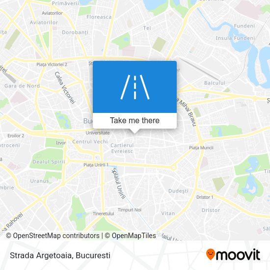 Strada Argetoaia map