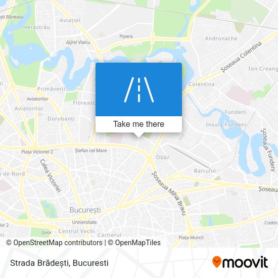 Strada Brădești map