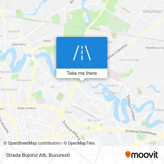 Strada Bujorul Alb map