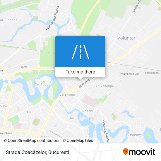 Strada Coacăzelor map