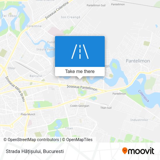 Strada Hățișului map