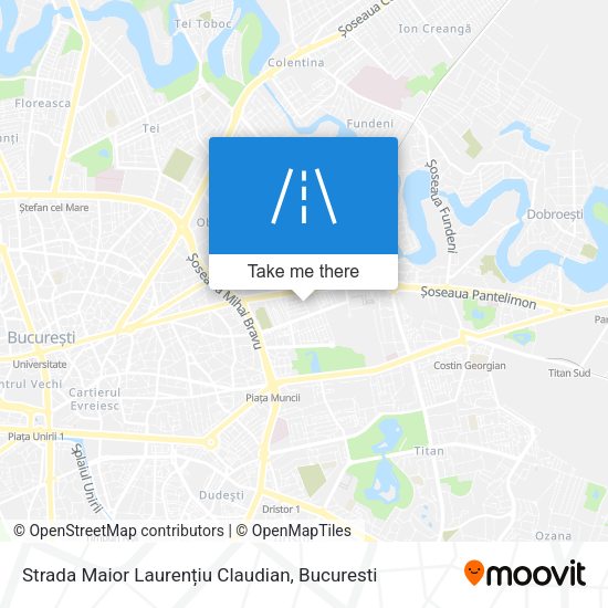 Strada Maior Laurențiu Claudian map