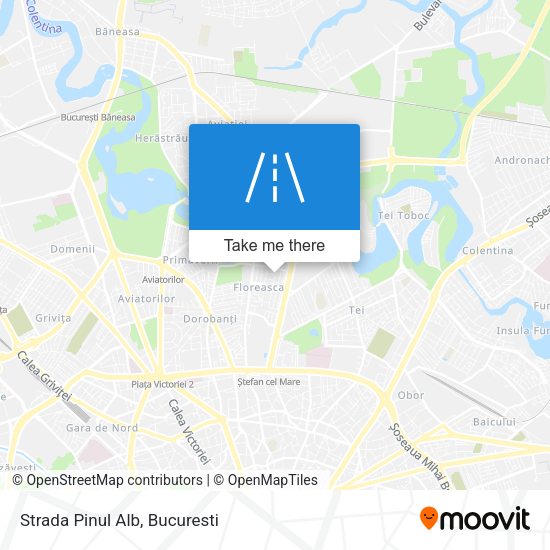 Strada Pinul Alb map