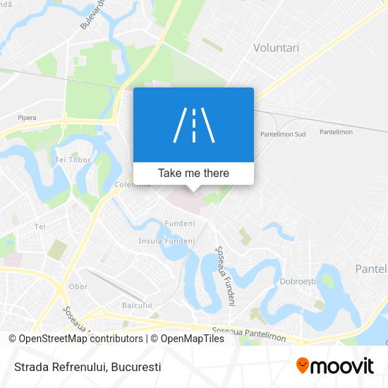 Strada Refrenului map