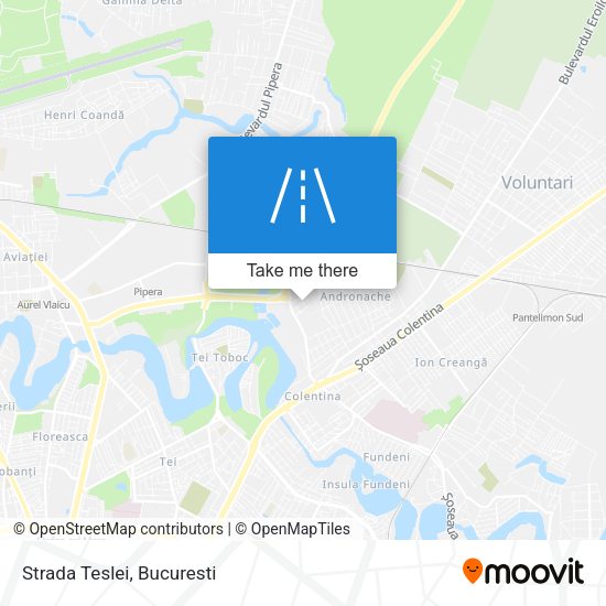 Strada Teslei map
