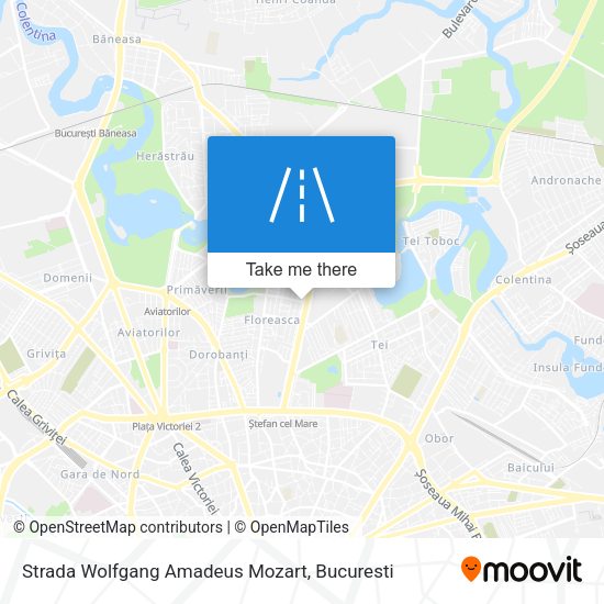 Strada Wolfgang Amadeus Mozart map