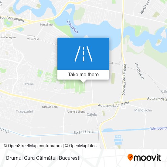 Drumul Gura Călmățui map