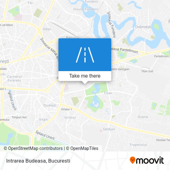 Intrarea Budeasa map