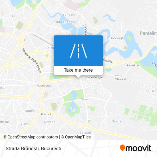 Strada Brănești map