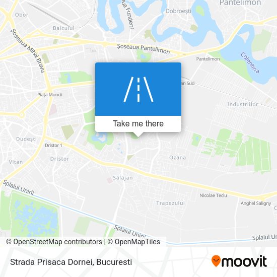 Strada Prisaca Dornei map
