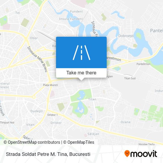 Strada Soldat Petre M. Tina map