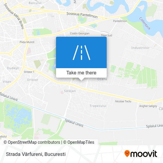 Strada Vârfureni map