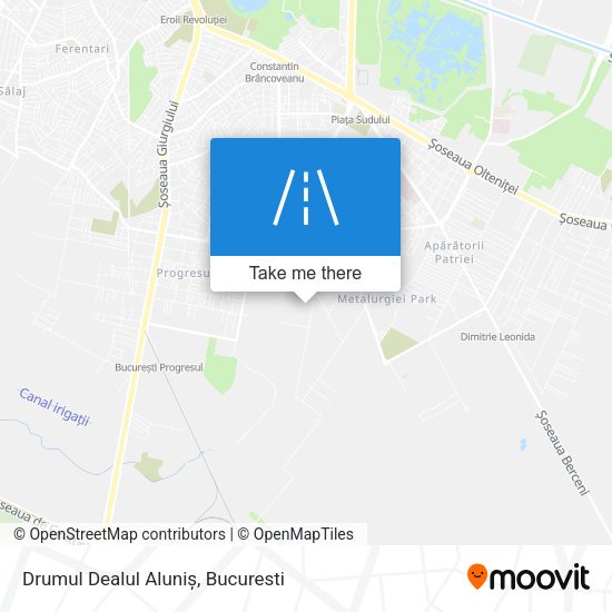 Drumul Dealul Aluniș map