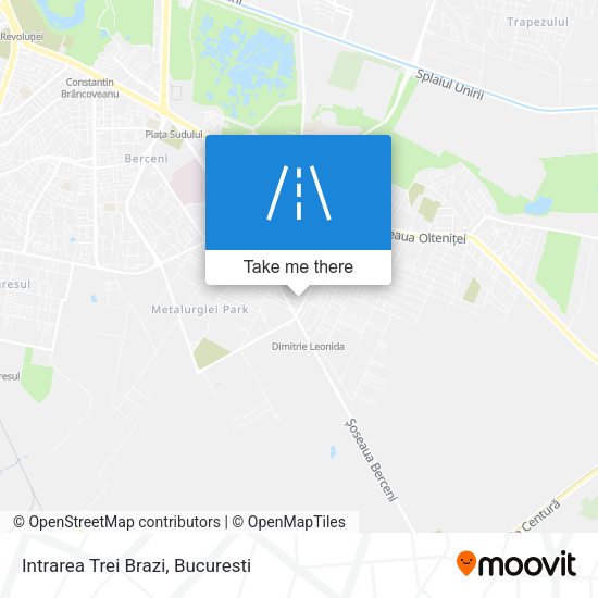 Intrarea Trei Brazi map
