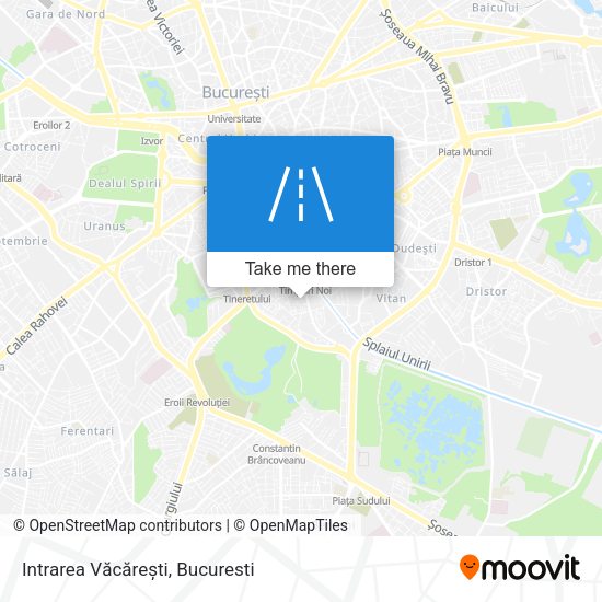 Intrarea Văcărești map