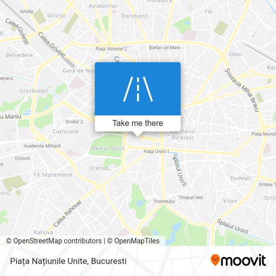 Piața Națiunile Unite map
