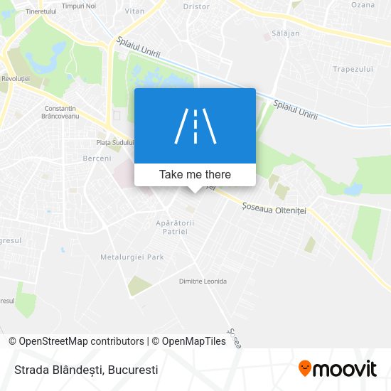 Strada Blândești map