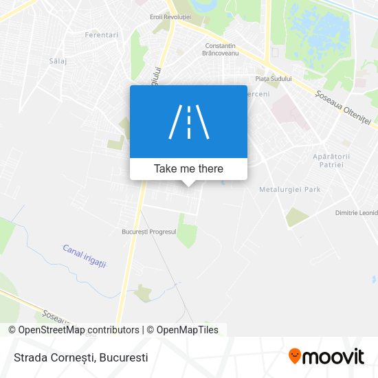 Strada Cornești map
