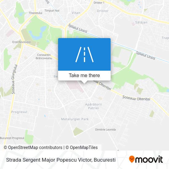 Strada Sergent Major Popescu Victor map