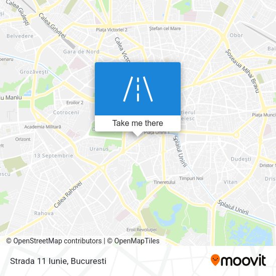 Strada 11 Iunie map